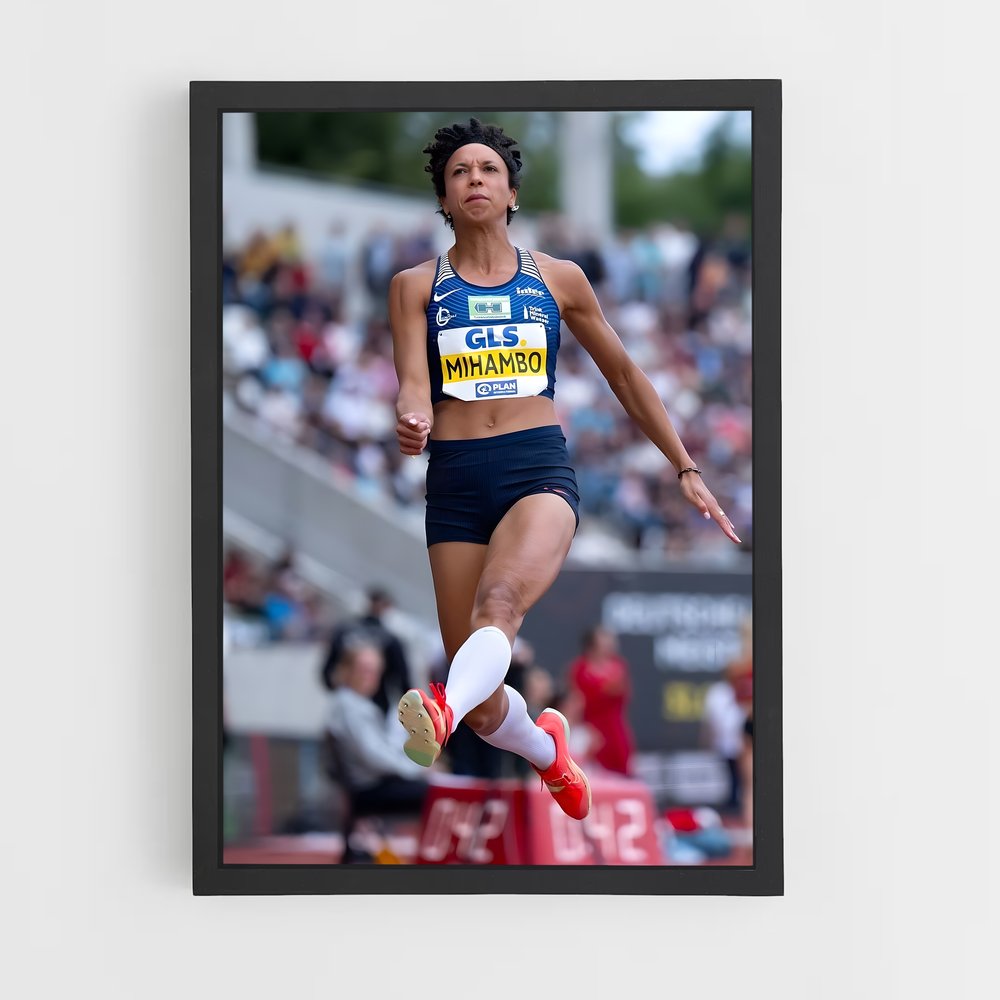 Poster Malaika de mihambo – affiche Athlétisme (vue 2)